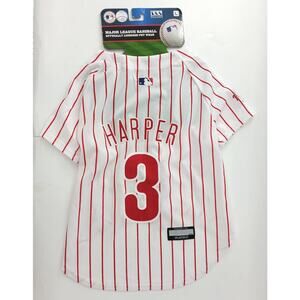 MLB Pets First Philadelphia Phillies Bryce Harper #3 Dog Pet Jersey Size Large